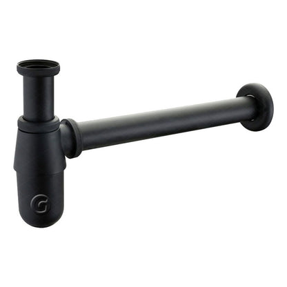 Desagüe Metálico + Sifón Metálico Negro
