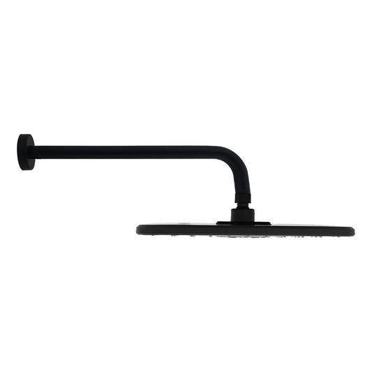 Regadera Ducha 20x30cm + Tubo Negro Mate