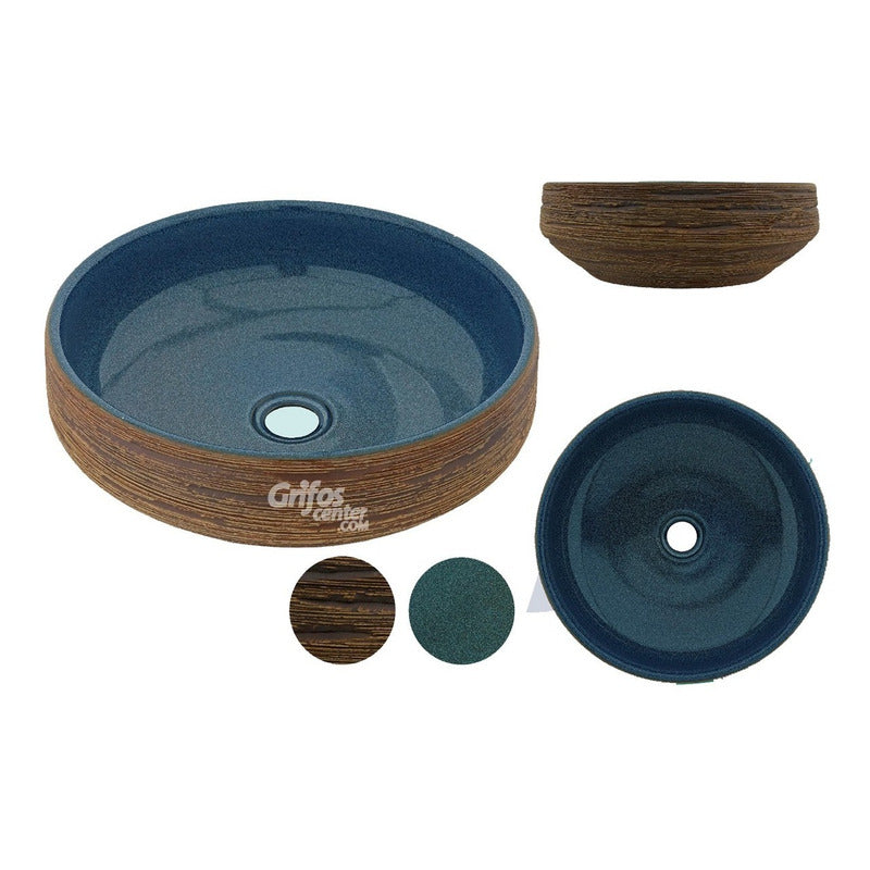 Lavamanos Circular Wood