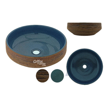 Lavamanos Circular Wood