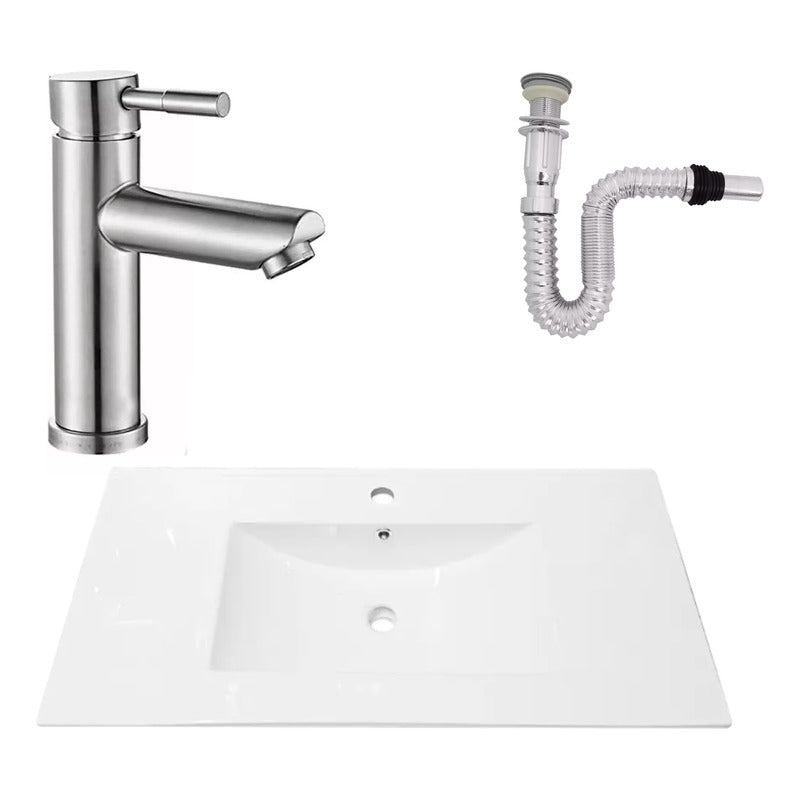 Kit Placa Lavaman.91*46.5cm+griferia Monocontrol+push Flex7