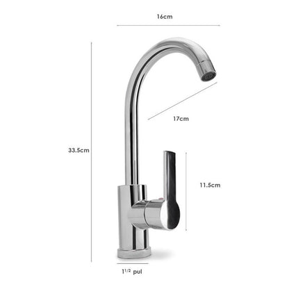 Mezclador Monocontrol Lavaplatos Cromado