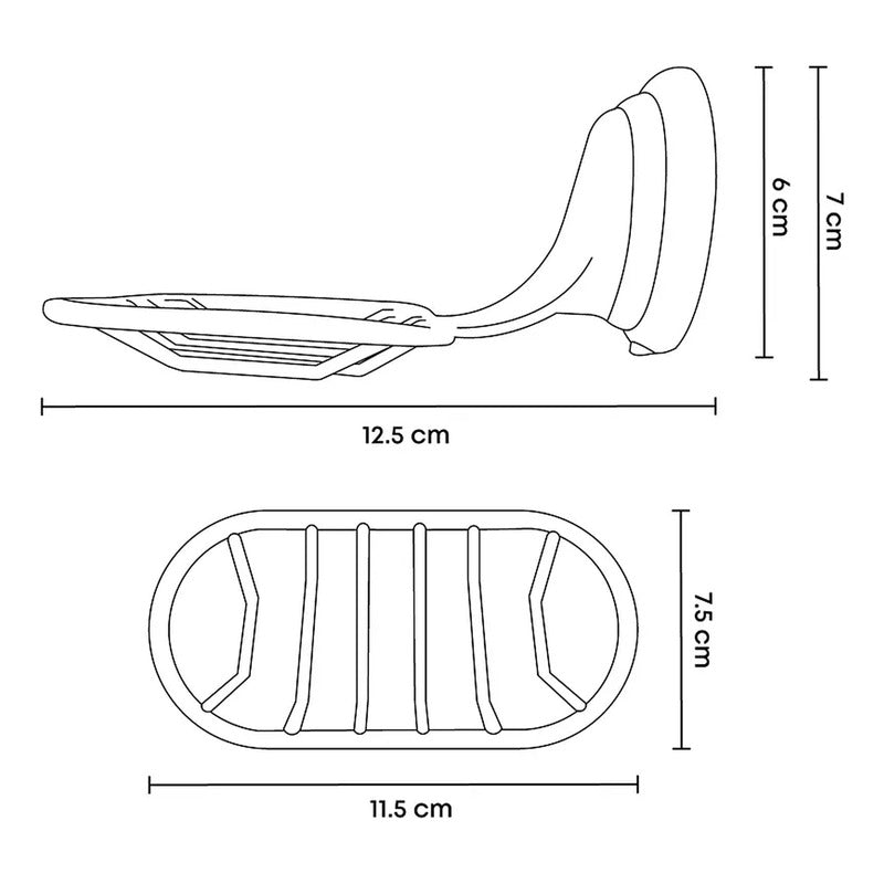 Jabonera De Baño De Pared Cromada