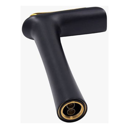 Grifería Llave Lavamanos Cascada Negro Mate