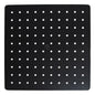 Ducha Cuadrada 20x20 En Acero Color Negro Tubo Redondo