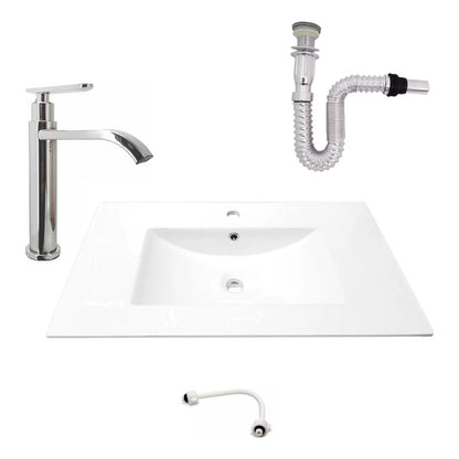 Kit Placa Lavamanos 81*46.5cm+griferia Agua Fria+push Flex.1