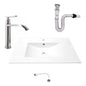 Kit Placa Lavamanos 81*46.5cm+griferia Agua Fria+push Flex.1