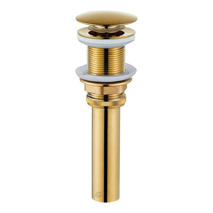 Desagüe De Push Lavamanos Dorado