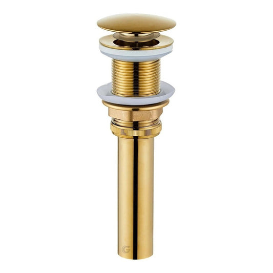 Desagüe De Push Lavamanos Dorado