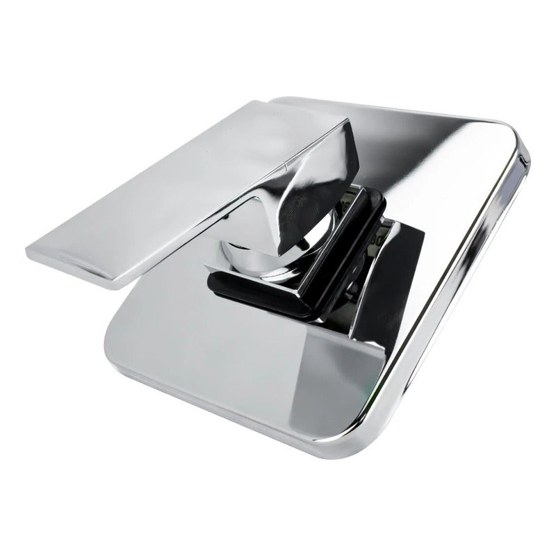 Kit Ducha Cuadrada De 20cm + Monocontrol Cuadrado Cromado