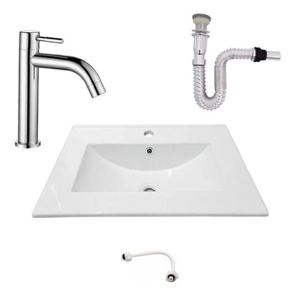 Kit Placa Lavam. 61*46.5cm+griferia Agua Fria+push Flex.13