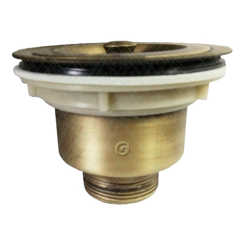 Desague /canasta Vintage Bronce Antiguo