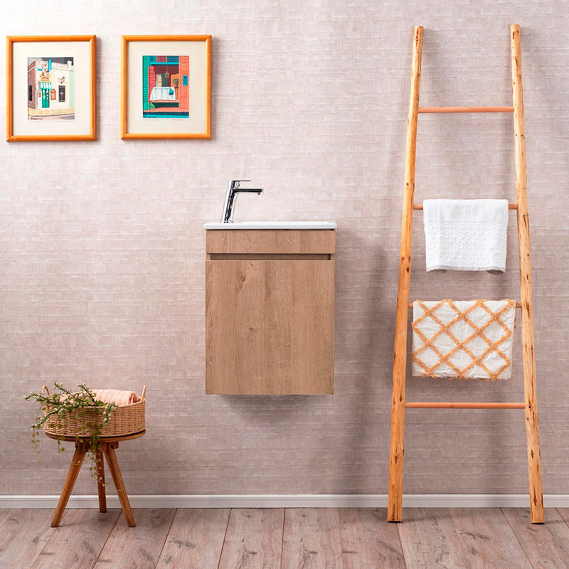 Mueble Para Lavamanos Petit Nogal 46x26cm