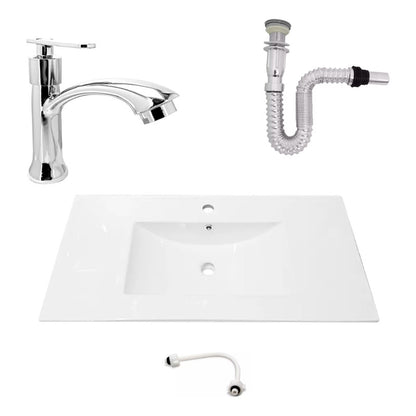 Kit Placa Lavam. 91*46.5cm+griferia Agua Fria+push Flex.16