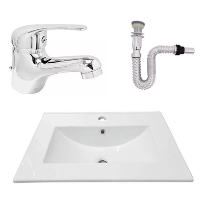 Kit Placa Lavam. 61*46.5cm+griferia Monocontrol+push Flex20