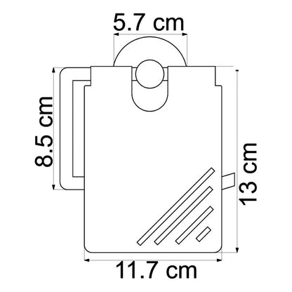 Portarrollo Para Baño Aluminio Dorado Cepillado Jade