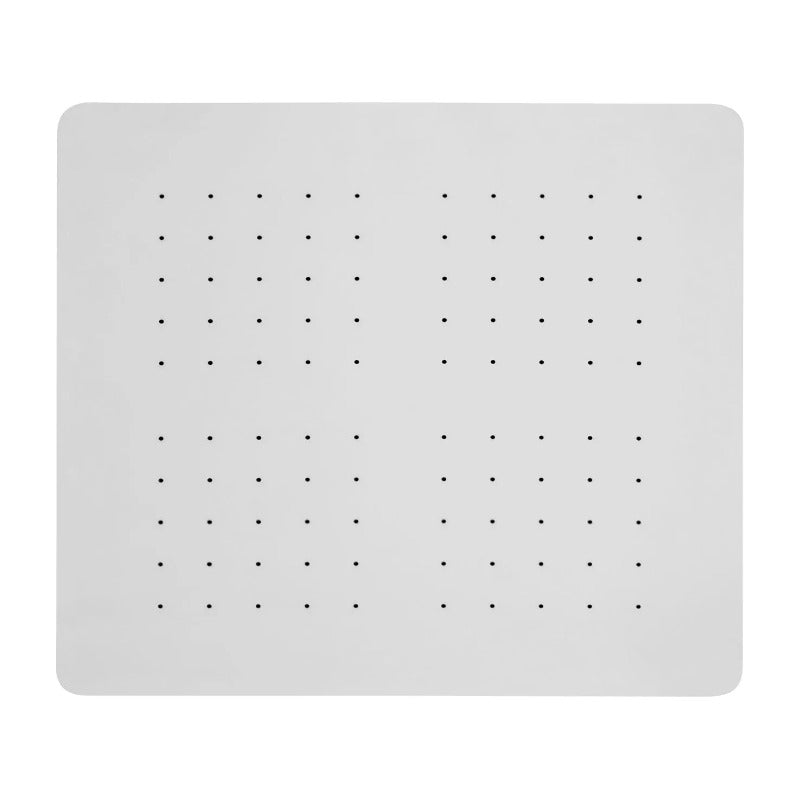 Regadera Cuadrada Satinada De 4 Pulgadas En Acero Inoxidable