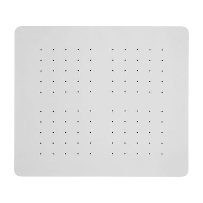 Regadera Cuadrada Satinada De 4 Pulgadas En Acero Inoxidable