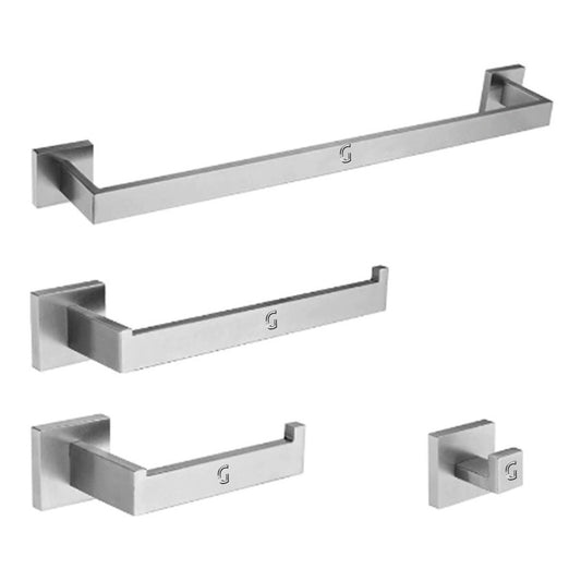 Juego De Accesorios Para Baños 4 Piezas De Lujo Satinado