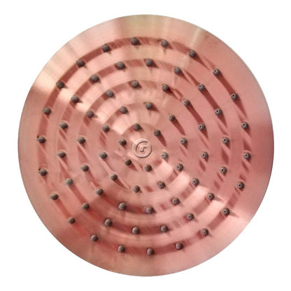 Ducha Vintage 25cm Cobre Natural Con Tubo