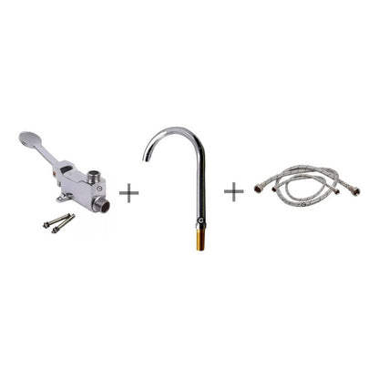 Kit Valvula De Pedal + Cuello Alto + Acoples Institucional