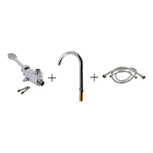 Kit Valvula De Pedal + Cuello Alto + Acoples Institucional