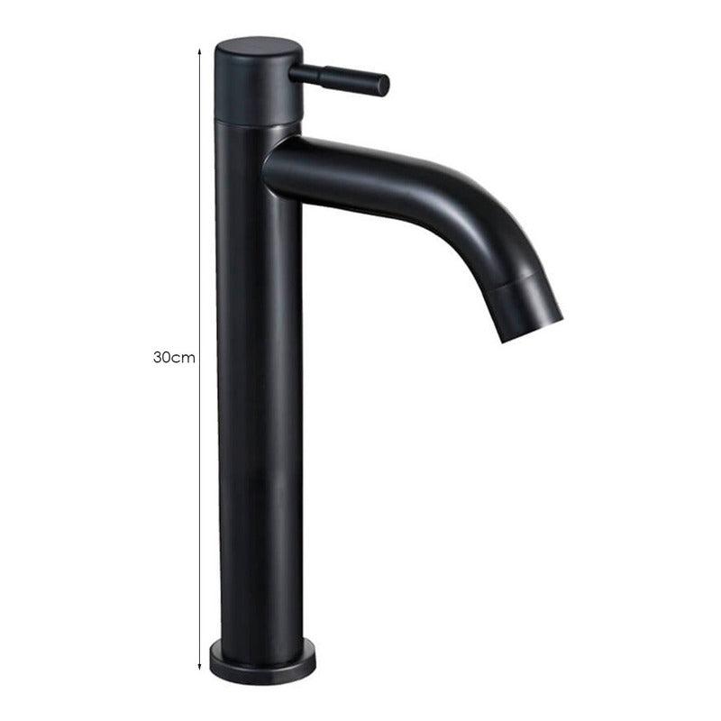 Kit Lavamanos Blanco+griferia Negro Mate+push Y Acople