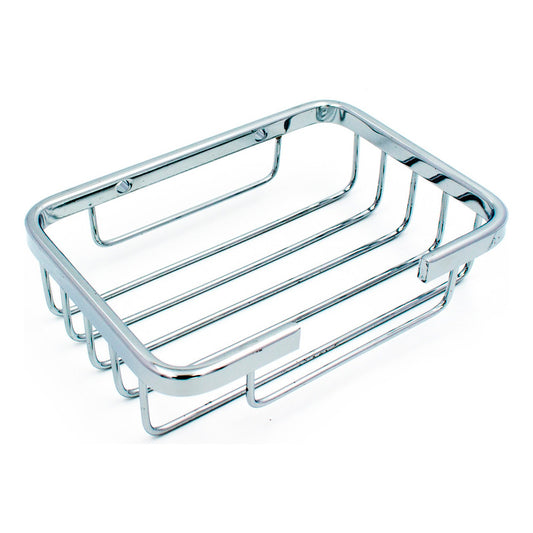 Jabonera Para Baño Canastilla Pequeña Cromada