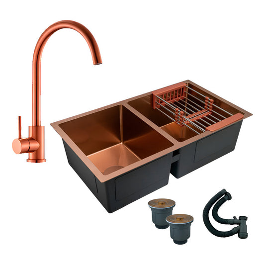 Combo Lavaplatos 77*45cm+griferia Lvp Rose Cepillado+acc