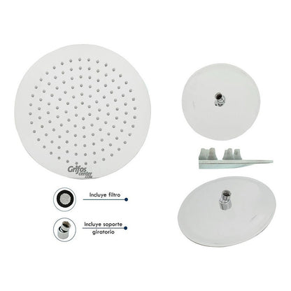 Ducha Redonda 4  En Acero 304 - 8 PuLG.