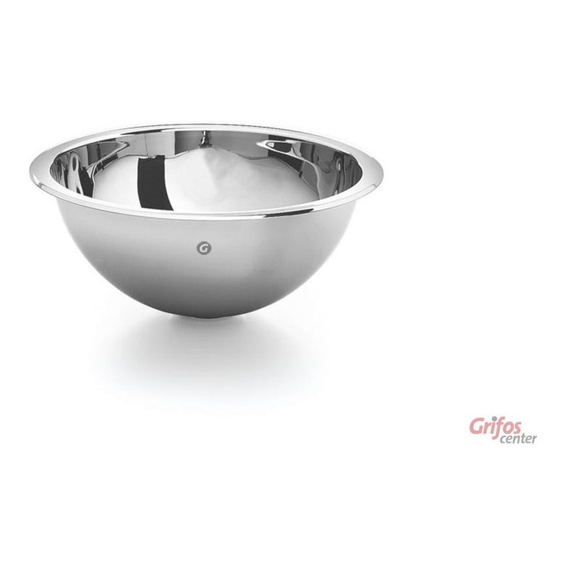 Lavamanos En Acero Alto Brillo Esférico De 36 Cm