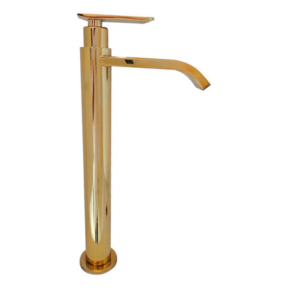 Grifería Monocontrol Lavamanos Alta Agua Fría Vintage Gold