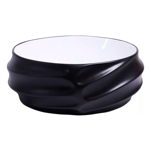 Lavamanos De Sobreponer Redondo Negro Nylo 40*40*15cm