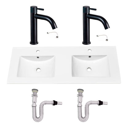 Kit Placa Doble Lavam.121*46.5cm+grif.ag.fria+push Flex14