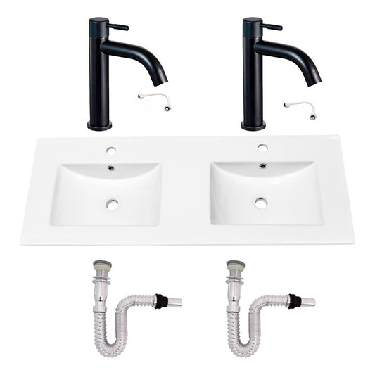 Kit Placa Doble Lavam.121*46.5cm+grif.ag.fria+push Flex14