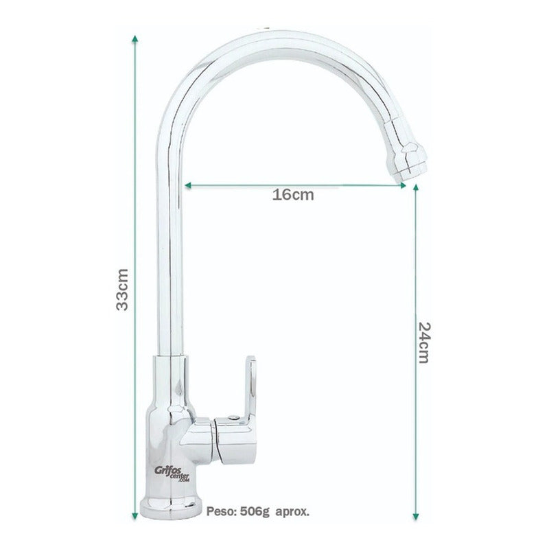 Grifería Lavaplatos Agua Fría Alta Verona