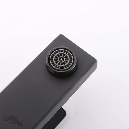 Griferia Lavamanos Monocontrol Alta Negra
