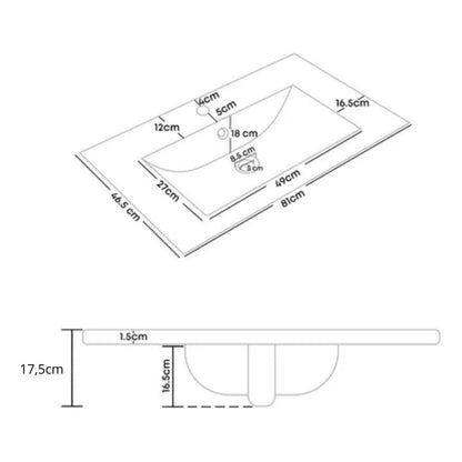 Kit Placa Lavamanos 81*46.5cm+griferia Monocontrol+pushflex4