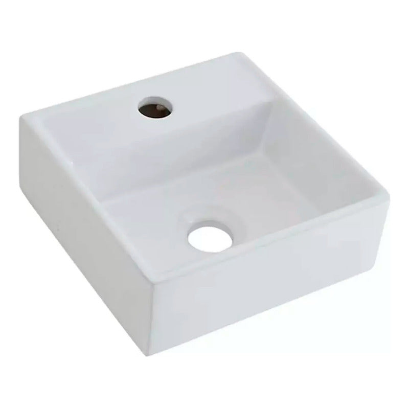 Lavamanos En Porcelana Blanco De Colgar, Solo.