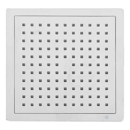 Ducha Cuadrada Plástica Cromada 9 PuLG Con Tubo