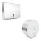 Kit Dispensador De Papel Acero Y Dispensador Toallas Acero