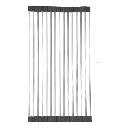 Rejilla Escurridor Retráctil Multiusos Cocina Lavap. Gris