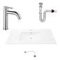 Kit Placa Lavam.101*46.5cm+griferia Agua Fria+push Flex.13