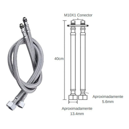 Kit Lavamanos+ Grifo Monocontrol Cuadrada Cromada +push+acop