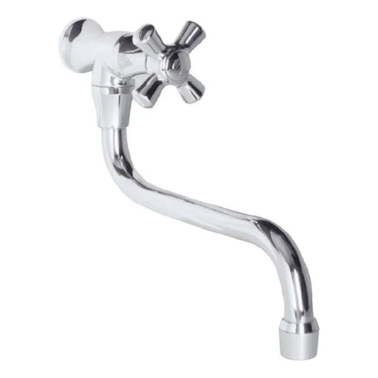 Griferia De Pared Tipo S Cromada Helvetia
