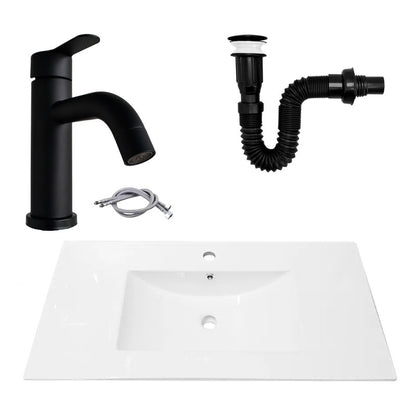 Combo Placa Lavamanos 91*46,5cm+grif.monocontrol+push Negro6
