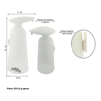 Dispensador De Jabón Espuma Sensor Mesa