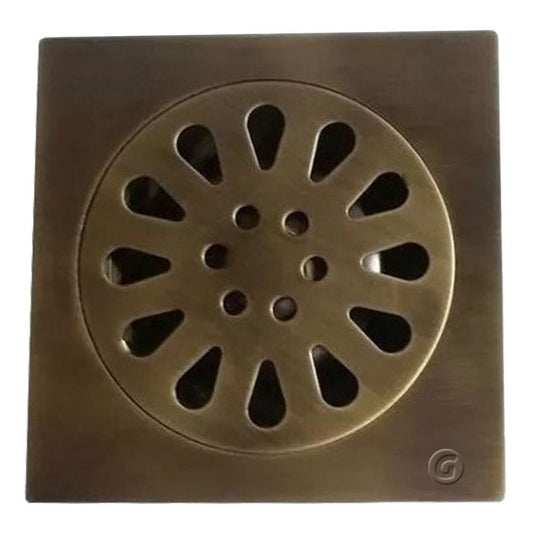 Rejilla Piso Vintage Bronce Antiguo
