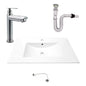 Kit Placa Lavamanos 81*46.5cm+griferia Agua Fria+push Flex.6
