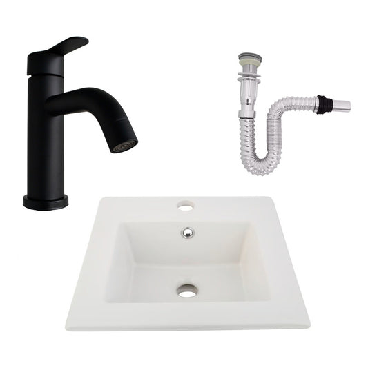 Kit Placa Lavamanos 41cm+griferia Monocontrol+push Flex26